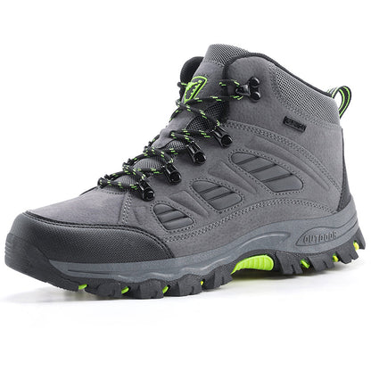 Men's Orthopedic Hiking Boots - Safe and Comfortable Work Boots - Waterproof, Slip-resistant, Impact-resistant, and Puncture-resistant - Wide Toe, Arch Support, and Ankle Support - Money-back Guarantee if ineffective.