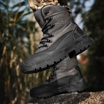 Men’s Durable Orthopedic Work & Hiking Boots, Waterproof, Slip-Resistant, Impact & Puncture Resistant, Wide Toe, Arch & Ankle Support, All-Day Comfort
