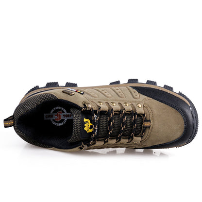 （🔥2026 Upgrade🔥）Men's Orthopedic Hiking Boots - Safe and Comfortable Work Boots - Waterproof, Slip-resistant, Impact-resistant, and Puncture-resistant - Wide Toe, Arch Support, and Ankle Support - Money-back Guarantee if ineffective.