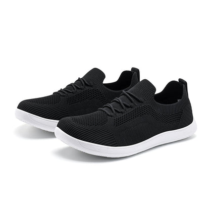 Men‘s’ Wide Toe Box Running Walking Shoes - Zero Laces Comfort, Non-Slip Traction & Cushioned Support