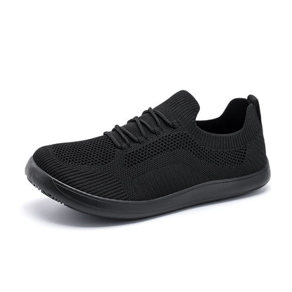 Men‘s’ Wide Toe Box Running Walking Shoes - Zero Laces Comfort, Non-Slip Traction & Cushioned Support