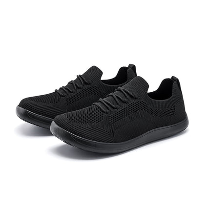 Men‘s’ Wide Toe Box Running Walking Shoes - Zero Laces Comfort, Non-Slip Traction & Cushioned Support