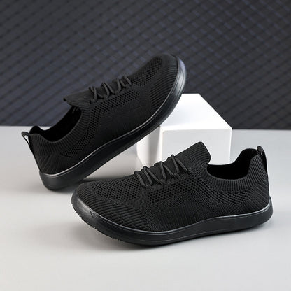 Men‘s’ Wide Toe Box Running Walking Shoes - Zero Laces Comfort, Non-Slip Traction & Cushioned Support