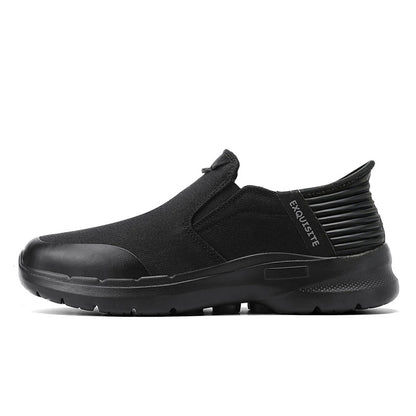 Men‘s’ Slip-On Running Walking Shoes - Zero Laces Comfort, Non-Slip Traction & Cushioned Support