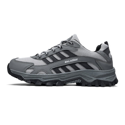 Men's Orthopedic Arch Support Wide Toe Ankle Support Hiking Shoes Waterproof Non-slip Anti-puncture Work Shoes