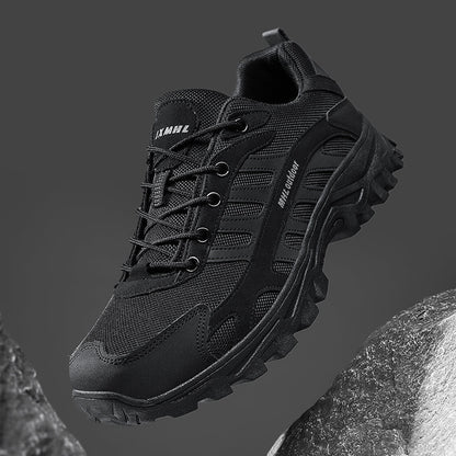 Men's Orthopedic Arch Support Wide Toe Ankle Support Hiking Shoes Waterproof Non-slip Anti-puncture Work Shoes
