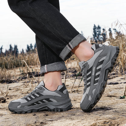 Men's Orthopedic Arch Support Wide Toe Ankle Support Hiking Shoes Waterproof Non-slip Anti-puncture Work Shoes