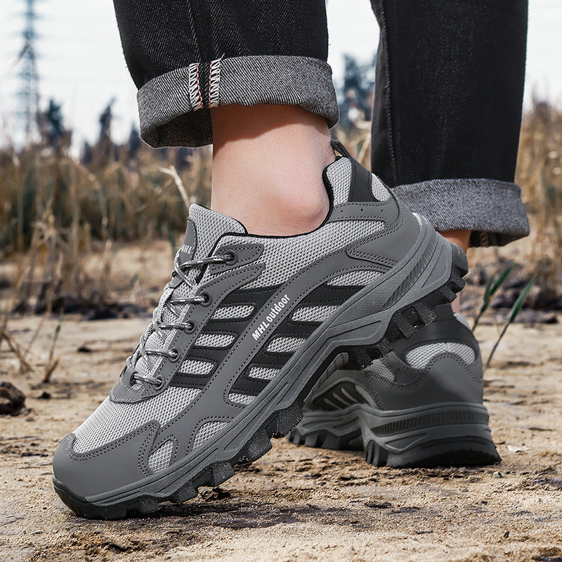 Men's Orthopedic Arch Support Wide Toe Ankle Support Hiking Shoes Waterproof Non-slip Anti-puncture Work Shoes