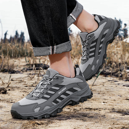 Men's Orthopedic Arch Support Wide Toe Ankle Support Hiking Shoes Waterproof Non-slip Anti-puncture Work Shoes