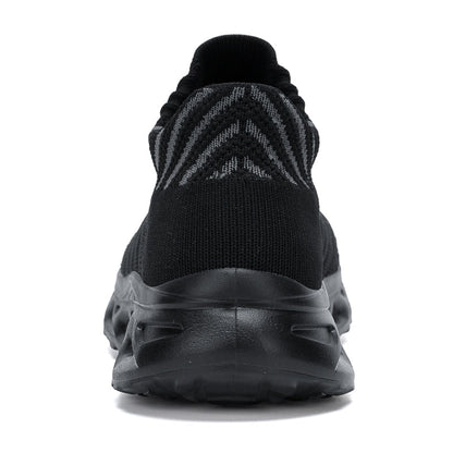Men‘s’ Slip-On Running Walking Shoes - Zero Laces Comfort, Non-Slip Traction & Cushioned Support