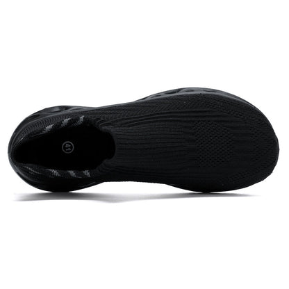 Men‘s’ Slip-On Running Walking Shoes - Zero Laces Comfort, Non-Slip Traction & Cushioned Support