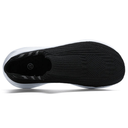 Men‘s’ Slip-On Running Walking Shoes - Zero Laces Comfort, Non-Slip Traction & Cushioned Support