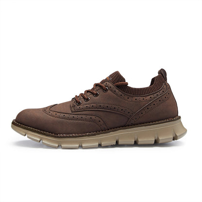 Men’s Retro Leather Zip Boots Built for Comfort, Wide Toe, Arch Support, Pressure Relief, Waterproof for Every Seaso