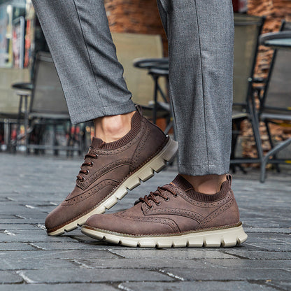 Men’s Retro Leather Zip Boots Built for Comfort, Wide Toe, Arch Support, Pressure Relief, Waterproof for Every Seaso