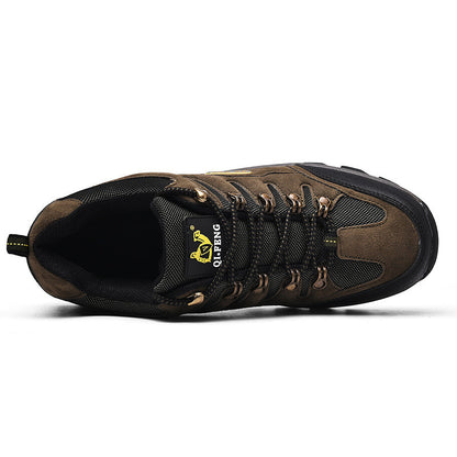Men's Orthopedic Walking Shoes - Built-In Arch Support; Waterproof Leather Upper; Wide Toe; Non-Slip; Anti-Wear; Comfortable