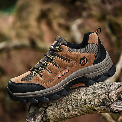 Men's Orthopedic Walking Shoes - Built-In Arch Support; Waterproof Leather Upper; Wide Toe; Non-Slip; Anti-Wear; Comfortable