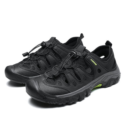 Men's Orthopedic Arch Support Wide Toe Lightweight Hiking Shoes Waterproof Non-slip Scratch-Resistant Work Shoes, Ideal For Hike All Day with Comfort and Zero Fatigue