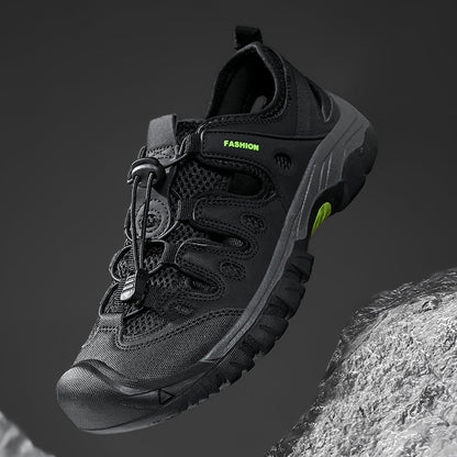 Men's Orthopedic Arch Support Wide Toe Lightweight Hiking Shoes Waterproof Non-slip Scratch-Resistant Work Shoes, Ideal For Hike All Day with Comfort and Zero Fatigue