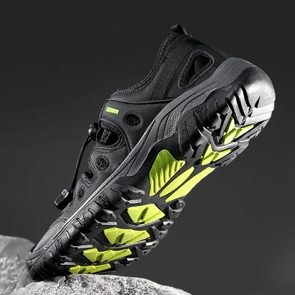 Men's Orthopedic Arch Support Wide Toe Lightweight Hiking Shoes Waterproof Non-slip Scratch-Resistant Work Shoes, Ideal For Hike All Day with Comfort and Zero Fatigue