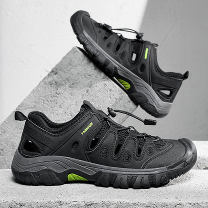 Men's Orthopedic Arch Support Wide Toe Lightweight Hiking Shoes Waterproof Non-slip Scratch-Resistant Work Shoes, Ideal For Hike All Day with Comfort and Zero Fatigue