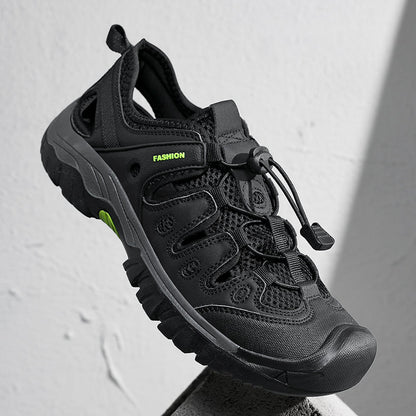 Men's Orthopedic Arch Support Wide Toe Lightweight Hiking Shoes Waterproof Non-slip Scratch-Resistant Work Shoes, Ideal For Hike All Day with Comfort and Zero Fatigue