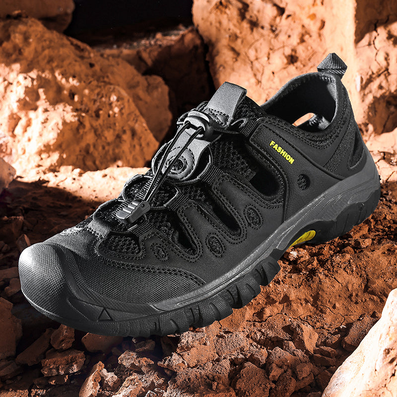Men's Orthopedic Arch Support Wide Toe Lightweight Hiking Shoes Waterproof Non-slip Scratch-Resistant Work Shoes, Ideal For Hike All Day with Comfort and Zero Fatigue