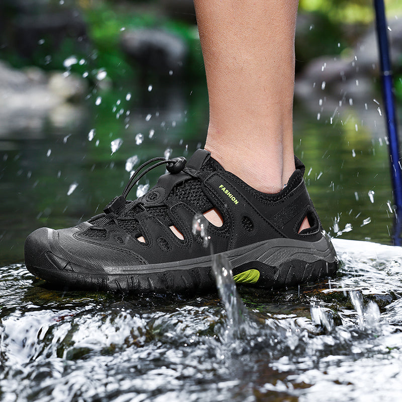 Men's Orthopedic Arch Support Wide Toe Lightweight Hiking Shoes Waterproof Non-slip Scratch-Resistant Work Shoes, Ideal For Hike All Day with Comfort and Zero Fatigue