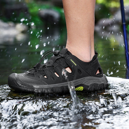 Men's Orthopedic Arch Support Wide Toe Lightweight Hiking Shoes Waterproof Non-slip Scratch-Resistant Work Shoes, Ideal For Hike All Day with Comfort and Zero Fatigue