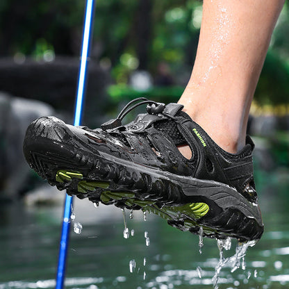Men's Orthopedic Arch Support Wide Toe Lightweight Hiking Shoes Waterproof Non-slip Scratch-Resistant Work Shoes, Ideal For Hike All Day with Comfort and Zero Fatigue