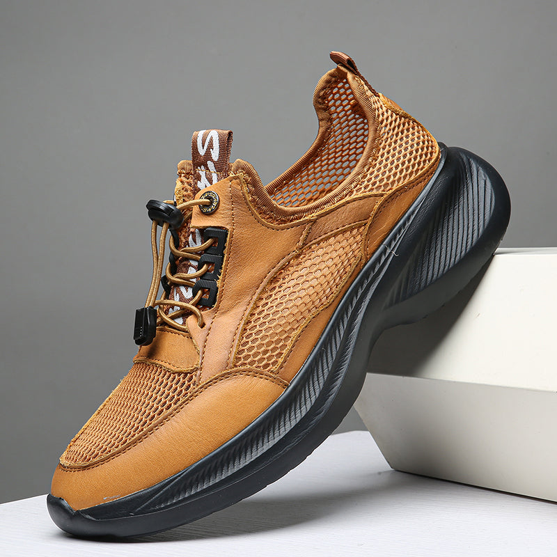 Men's Orthopedic Walking Boots - Built-In Arch Support; Waterproof Leather Upper; Wide Toe; Non-Slip; Ankle Support; Scratch&Smash&Puncture Resistant; Comfortable Hiking Boots