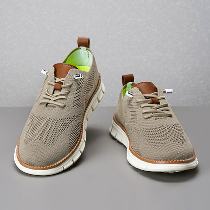 Men‘s’ Slip-On Running Walking Shoes - Zero Laces Comfort, Non-Slip Traction & Cushioned Support