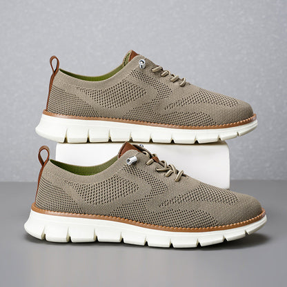 Men‘s’ Slip-On Running Walking Shoes - Zero Laces Comfort, Non-Slip Traction & Cushioned Support