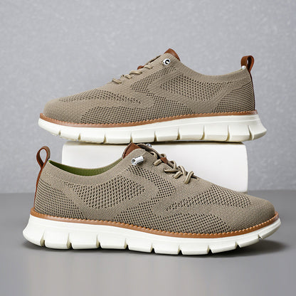 Men‘s’ Slip-On Running Walking Shoes - Zero Laces Comfort, Non-Slip Traction & Cushioned Support