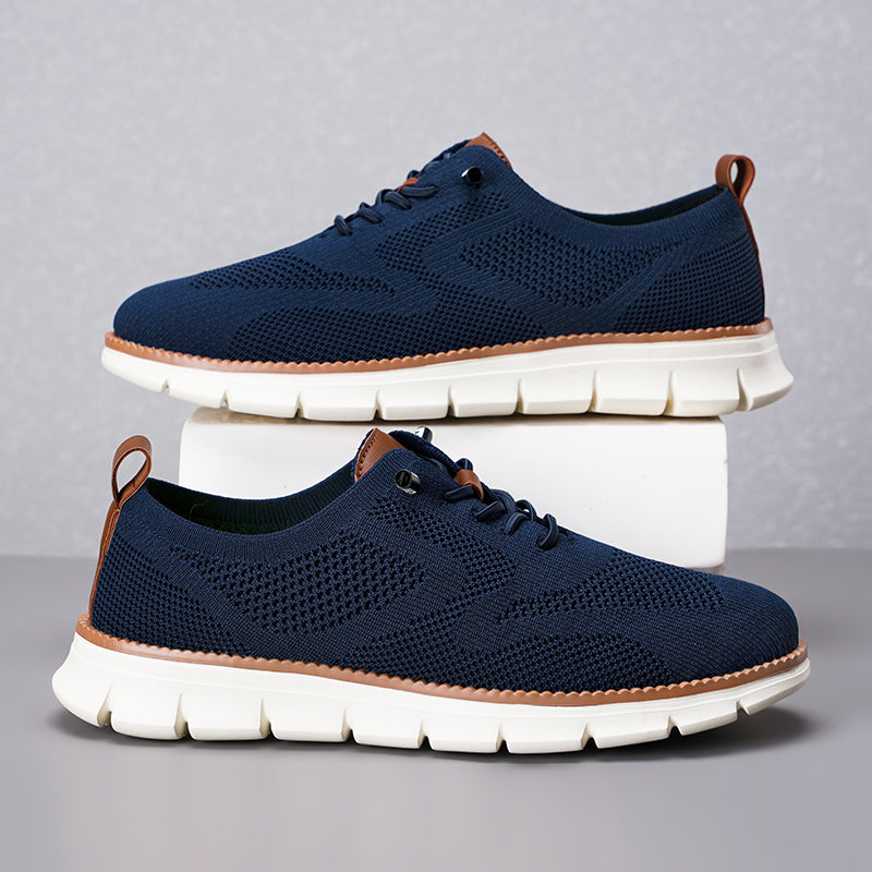 Men‘s’ Slip-On Running Walking Shoes - Zero Laces Comfort, Non-Slip Traction & Cushioned Support