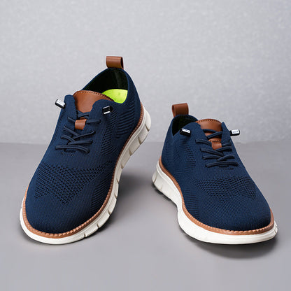 Men‘s’ Slip-On Running Walking Shoes - Zero Laces Comfort, Non-Slip Traction & Cushioned Support