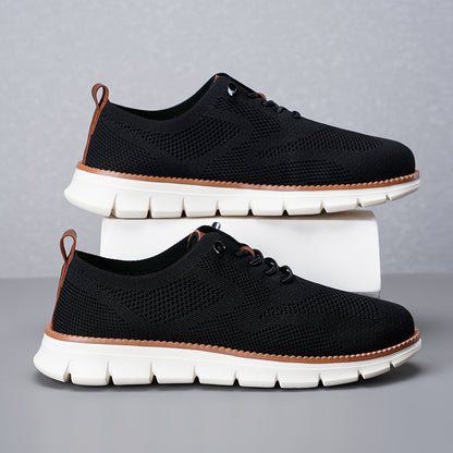 Men‘s’ Slip-On Running Walking Shoes - Zero Laces Comfort, Non-Slip Traction & Cushioned Support