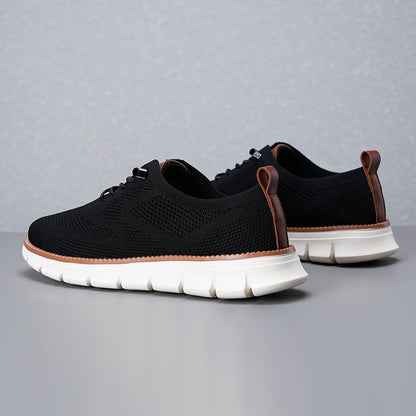 Men‘s’ Slip-On Running Walking Shoes - Zero Laces Comfort, Non-Slip Traction & Cushioned Support
