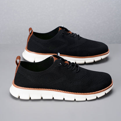 Men‘s’ Slip-On Running Walking Shoes - Zero Laces Comfort, Non-Slip Traction & Cushioned Support