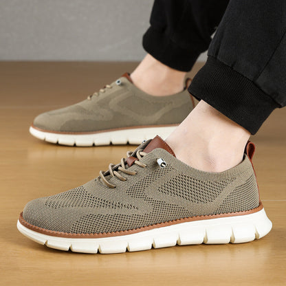 Men‘s’ Slip-On Running Walking Shoes - Zero Laces Comfort, Non-Slip Traction & Cushioned Support