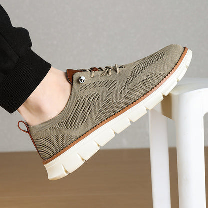 Men‘s’ Slip-On Running Walking Shoes - Zero Laces Comfort, Non-Slip Traction & Cushioned Support