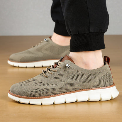 Men‘s’ Slip-On Running Walking Shoes - Zero Laces Comfort, Non-Slip Traction & Cushioned Support