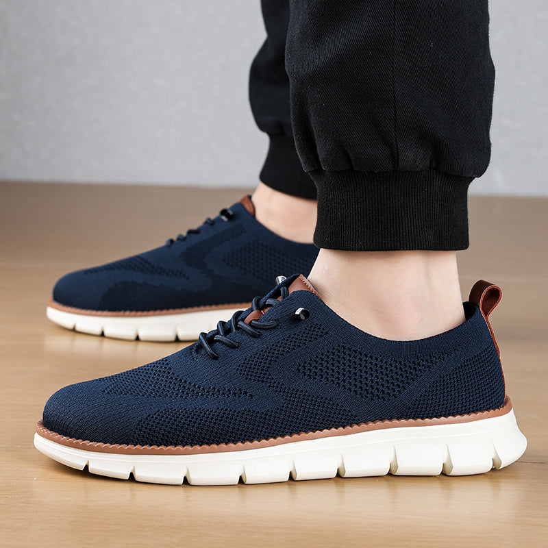 Men‘s’ Slip-On Running Walking Shoes - Zero Laces Comfort, Non-Slip Traction & Cushioned Support