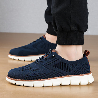 Men‘s’ Slip-On Running Walking Shoes - Zero Laces Comfort, Non-Slip Traction & Cushioned Support