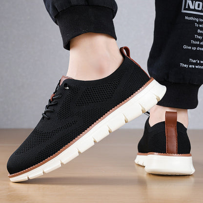 Men‘s’ Slip-On Running Walking Shoes - Zero Laces Comfort, Non-Slip Traction & Cushioned Support