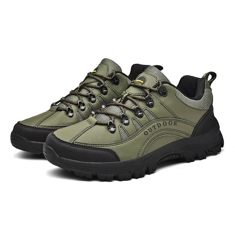 Men's Orthopedic Arch Support Wide Toe Lightweight Hiking Shoes Waterproof Non-slip Scratch-Resistant Work Shoes, Ideal For Hike All Day with Comfort and Zero Fatigue