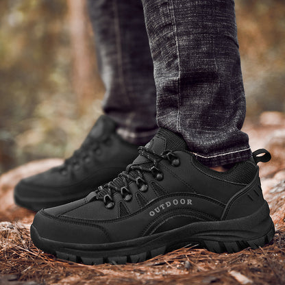 Men's Orthopedic Arch Support Wide Toe Lightweight Hiking Shoes Waterproof Non-slip Scratch-Resistant Work Shoes, Ideal For Hike All Day with Comfort and Zero Fatigue