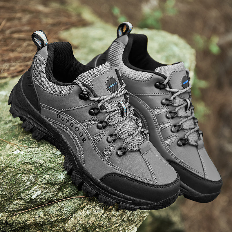 Men's Orthopedic Arch Support Wide Toe Lightweight Hiking Shoes Waterproof Non-slip Scratch-Resistant Work Shoes, Ideal For Hike All Day with Comfort and Zero Fatigue