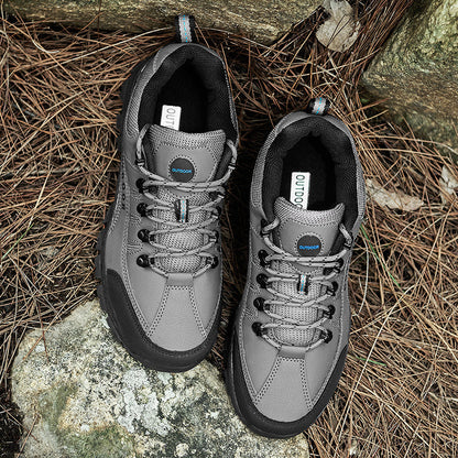 Men's Orthopedic Arch Support Wide Toe Lightweight Hiking Shoes Waterproof Non-slip Scratch-Resistant Work Shoes, Ideal For Hike All Day with Comfort and Zero Fatigue