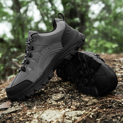 Men's Orthopedic Arch Support Wide Toe Lightweight Hiking Shoes Waterproof Non-slip Scratch-Resistant Work Shoes, Ideal For Hike All Day with Comfort and Zero Fatigue