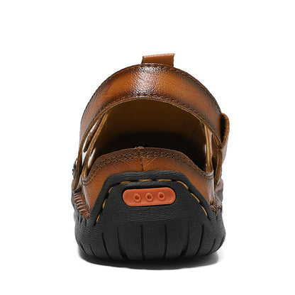 Men's New Orthopedic Outdoor Work Boots - Built-In Arch Support; Waterproof Leather Upper; Wide Toe; Non-Slip; Ankle Support; Scratch&Smash&Puncture Resistant; Comfortable Hiking Boots